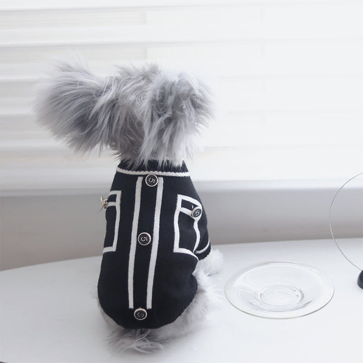 Warm Country Style Small Pet Sweater Clothes
