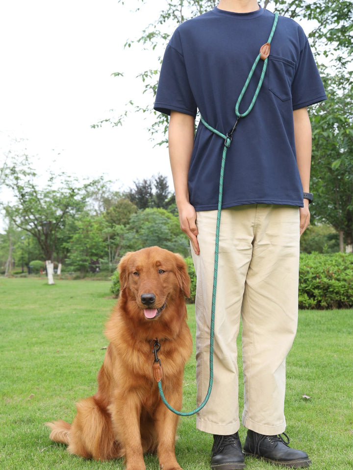 Unleash the Adventure: The Pet Adjustable Reflective Handheld Rope Leash Multifunctional Harness
