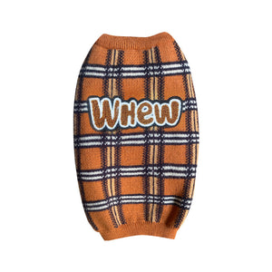 Vintage Plaid Fashion Pet Sweater: Stylish Comfort for Your Furry Friend
