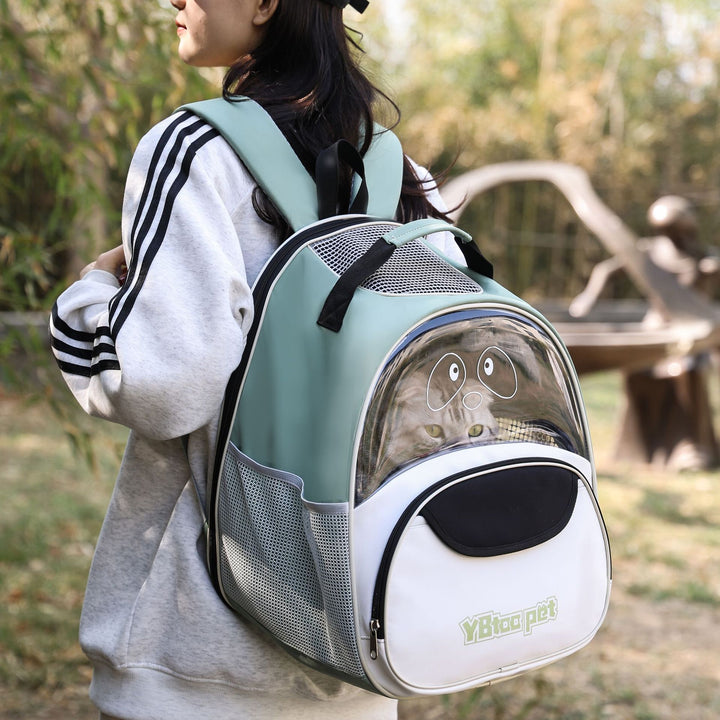 Portable Breathable Oxford Cloth Pet Backpack Large Capacity Travel Bag