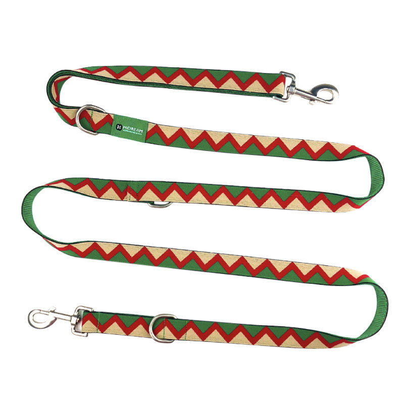 Rainbow Adjustable Hands Free Multifunctional Pet Traction Rope