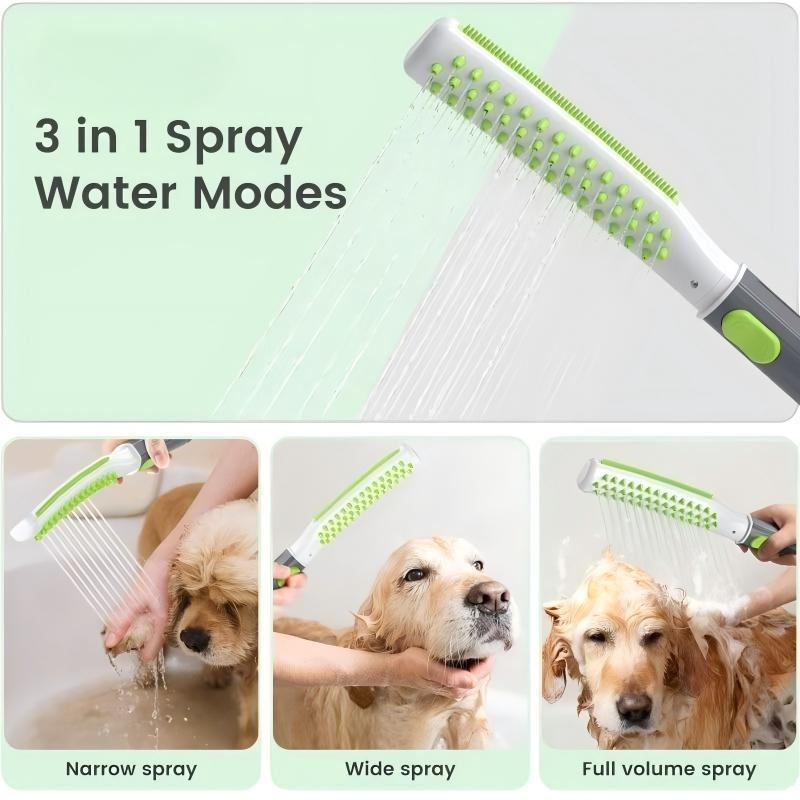 Pet Bathing Showerhead Brush With Massage Spray Tool