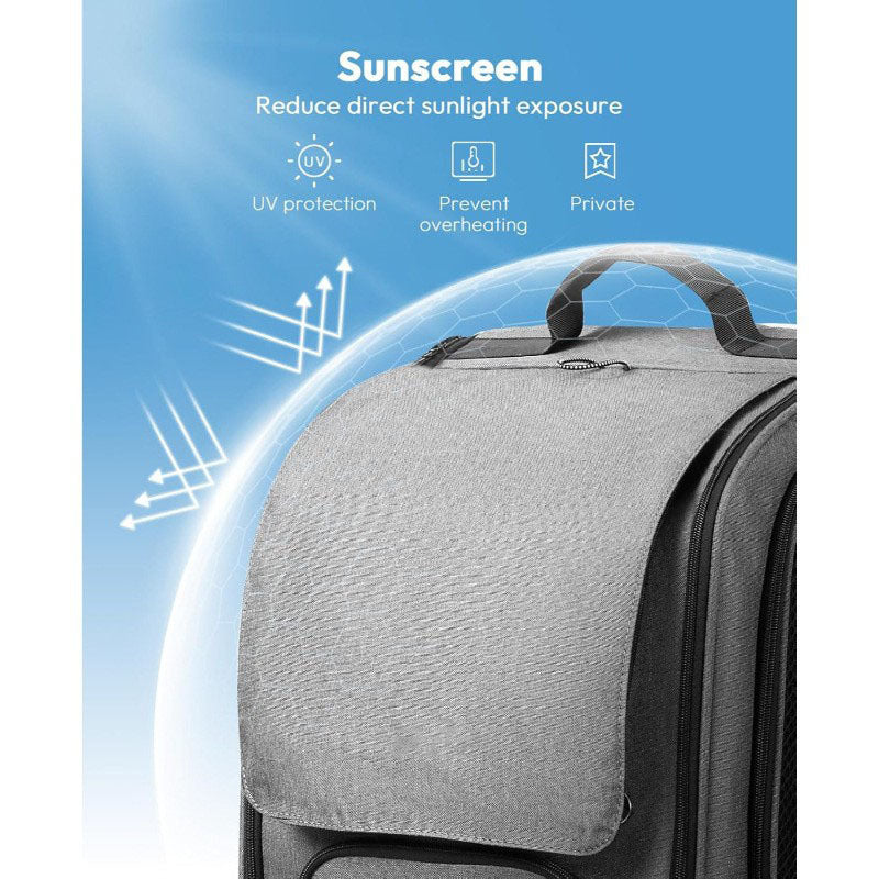 Portable Fashion Pet Backpack Aviation Style Travel Carrier
