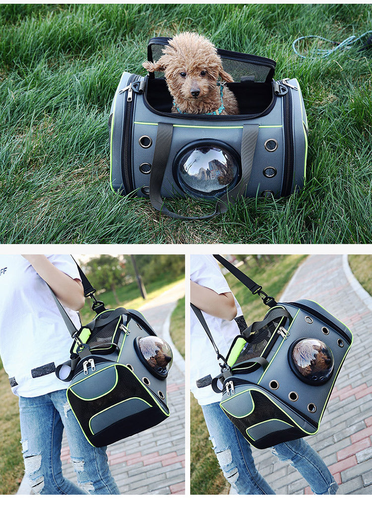 Portable Pet Diaper Backpack Lightweight Travel Carry Bag