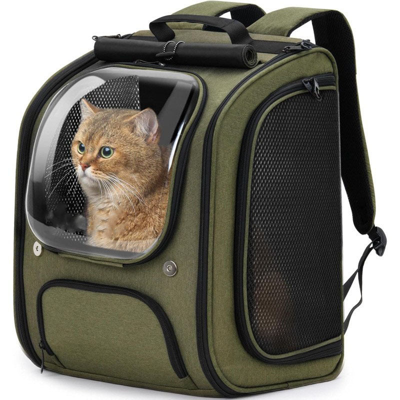 Portable Fashion Pet Backpack Aviation Style Travel Carrier