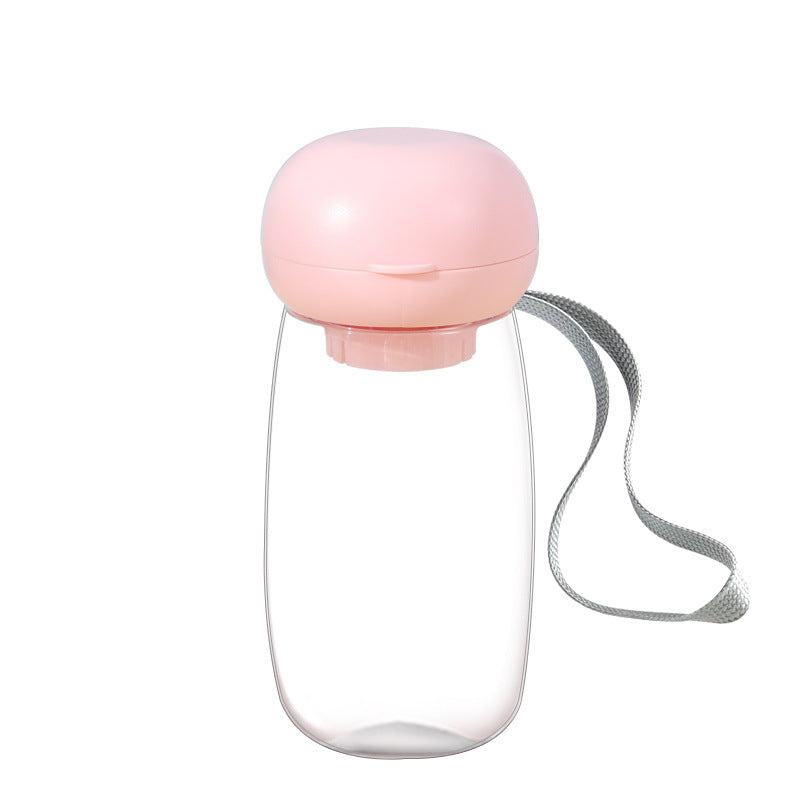 Portable Pet Water Bottle Travel Feeding Bowl High Temperature Resistant