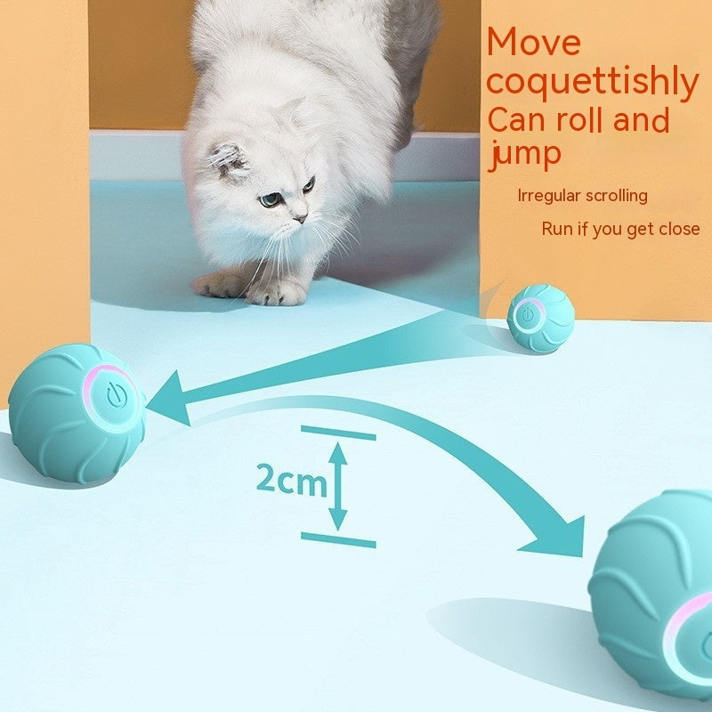 Smart Interactive Pet Rolling Ball USB Automatic Bouncing Toy