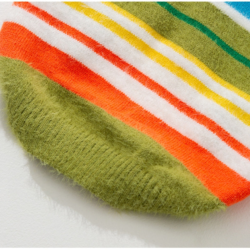 Autumn Winter Striped Sleeveless Fashion Pet Sweater Clothes