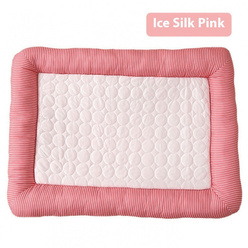 Cooling Ice Silk Summer Pet Sleeping Nest Bed