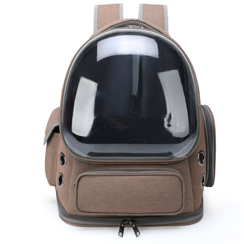 Portable Transparent Pet Backpack Space Capsule Travel Carrier Bag