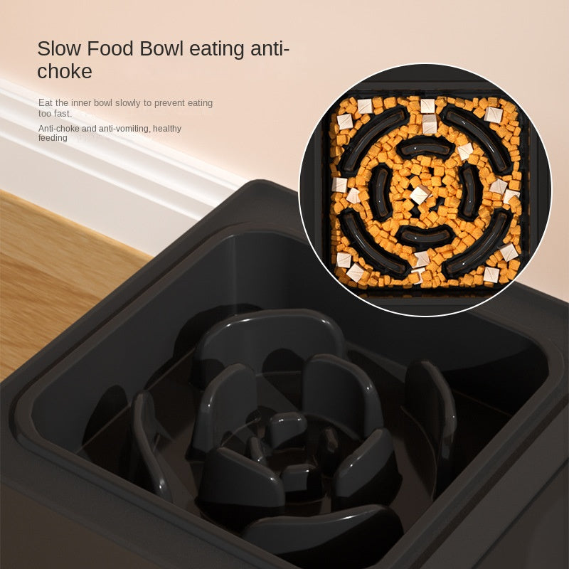 Adjustable Stainless Steel Elevated Pet Double Feeding Bowl Stand
