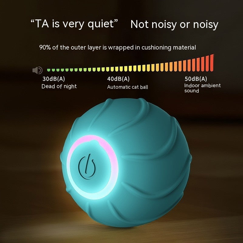 Smart Interactive Pet Rolling Ball USB Automatic Bouncing Toy