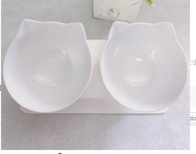 Non Slip Raised Stand Double Pet Food And Water Bowl