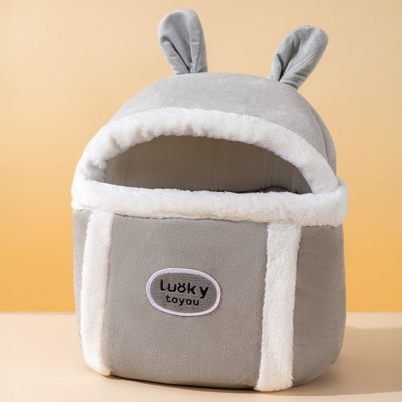 Animal Shape Pet Diaper Backpack Portable Off Shoulder Travel Bag
