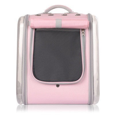 Portable Pet Backpack Go Out Travel Breathable Carry Bag