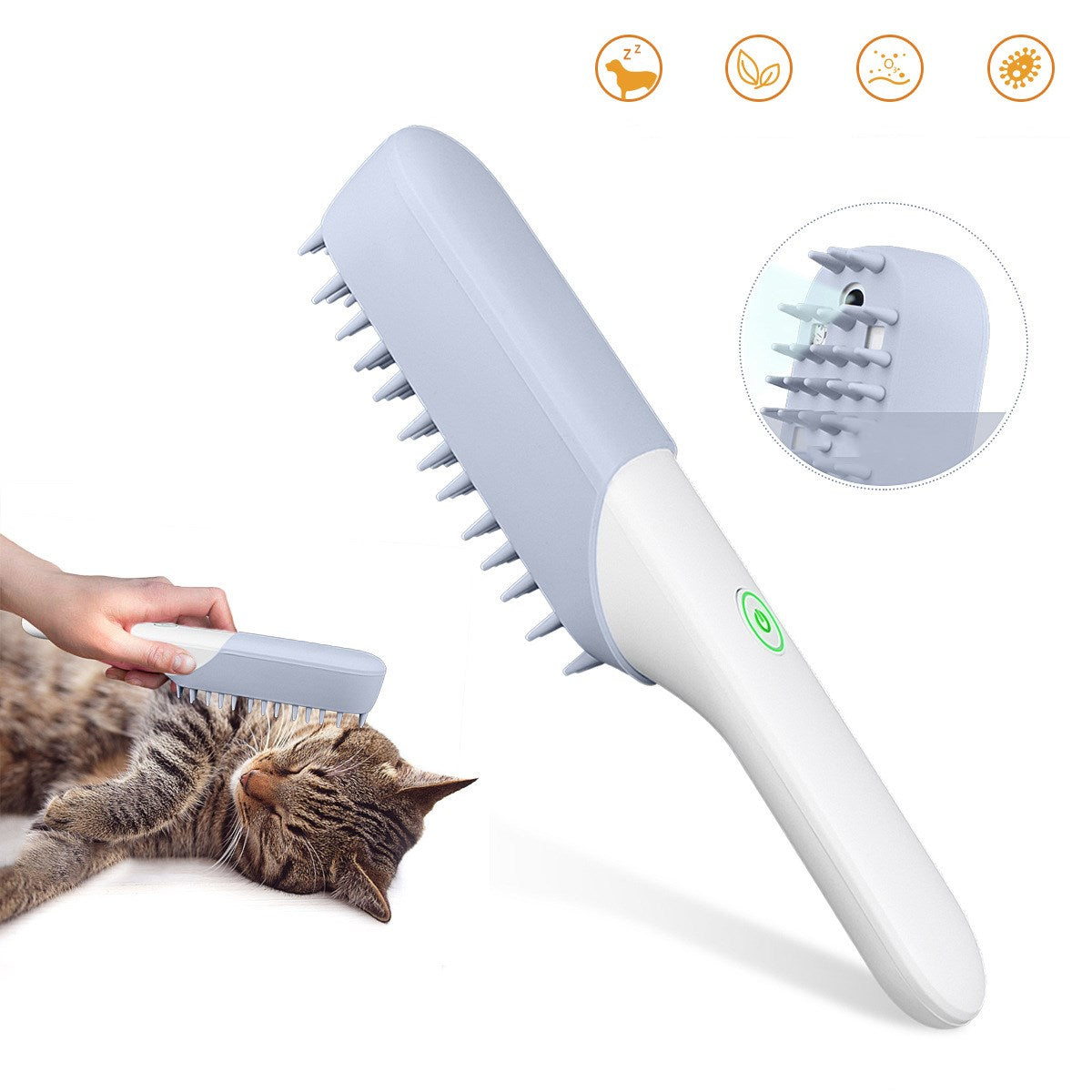 Silicone Massage Sterilization Grooming Fur Removal Pet Brush
