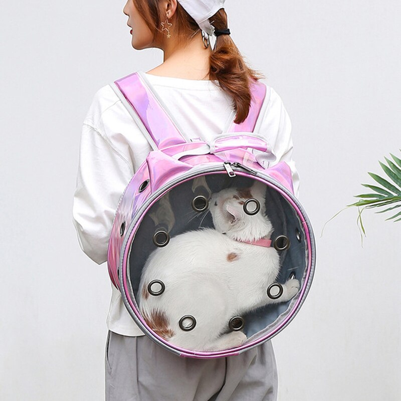 Transparent Breathable Portable Pet Backpack For Outdoor Travel