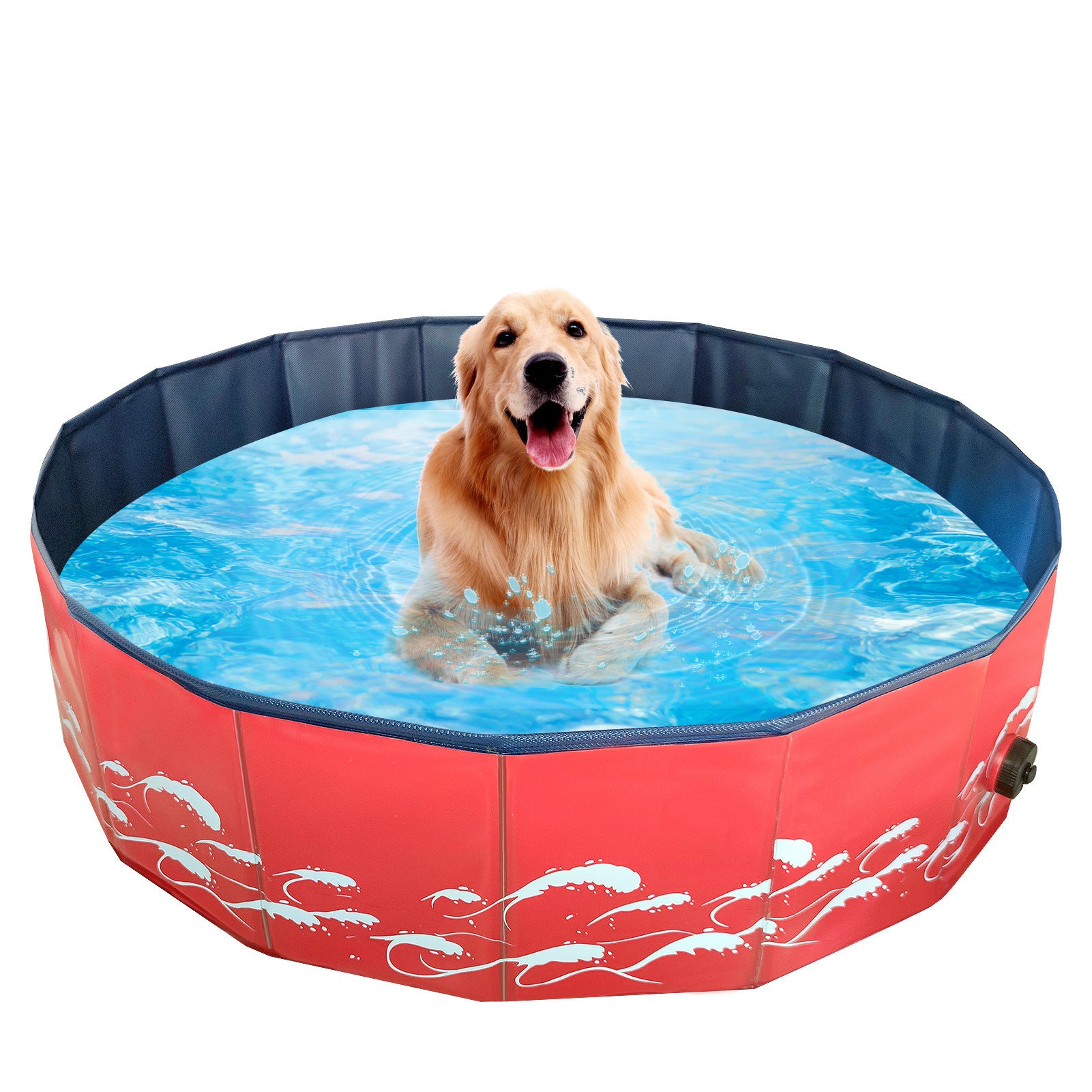 Foldable Collapsible Outdoor Indoor Pet Bath Swimming Pool Tub