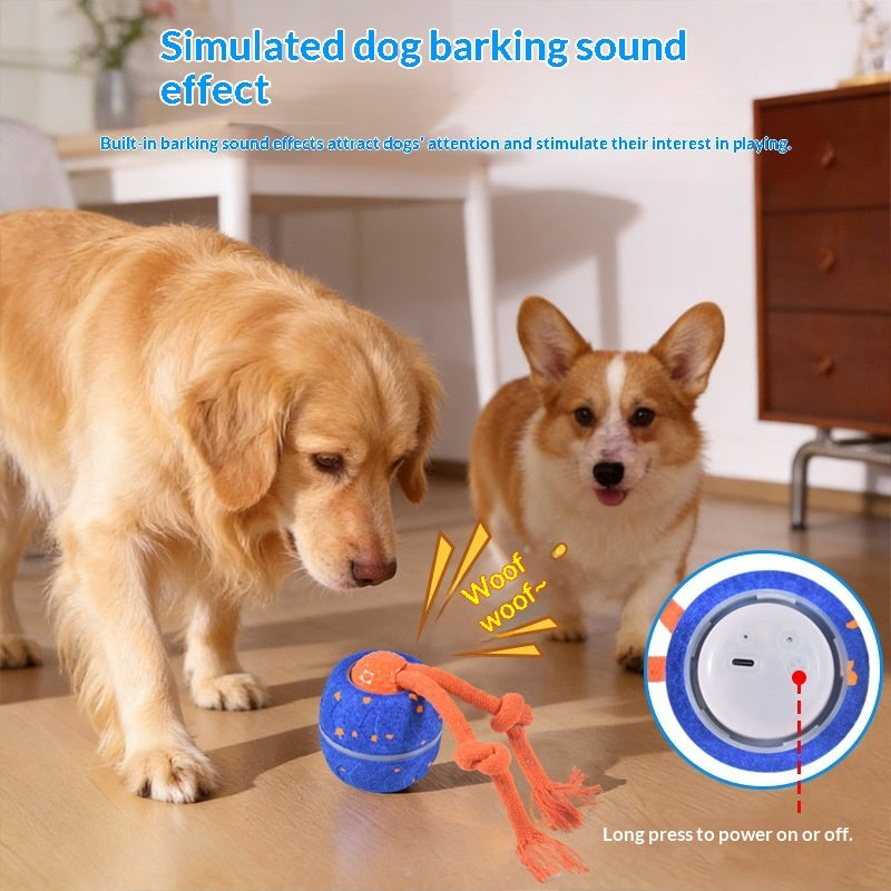 Electric Smart Rolling Sound Playing Spinning Pet Toy Ball