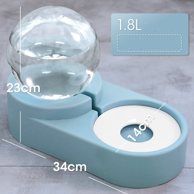 Automatic Bubble Ball Pet Food And Water Fountain Feeder