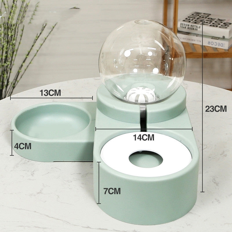 Automatic Bubble Ball Pet Food And Water Fountain Feeder