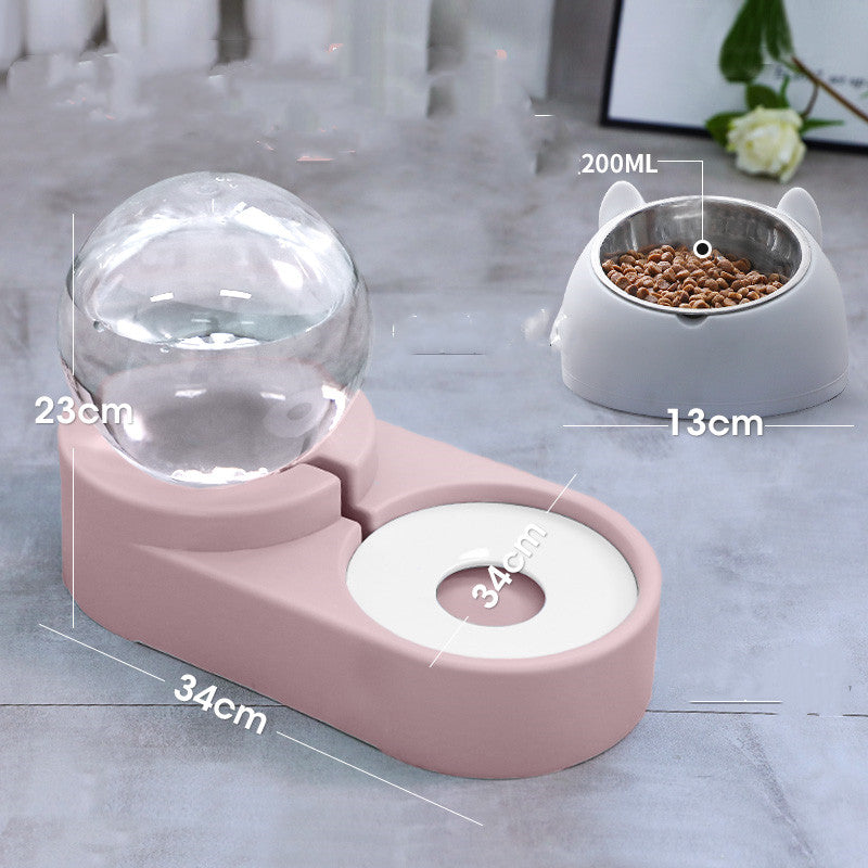Automatic Bubble Ball Pet Food And Water Fountain Feeder