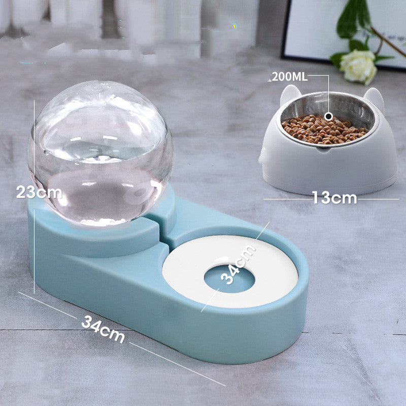 Automatic Bubble Ball Pet Food And Water Fountain Feeder