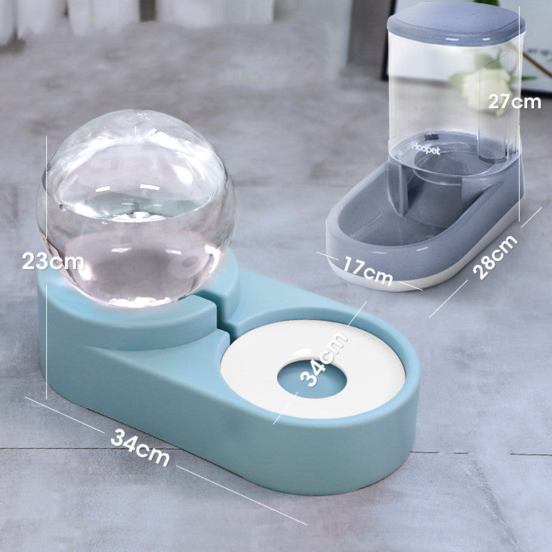 Automatic Bubble Ball Pet Food And Water Fountain Feeder