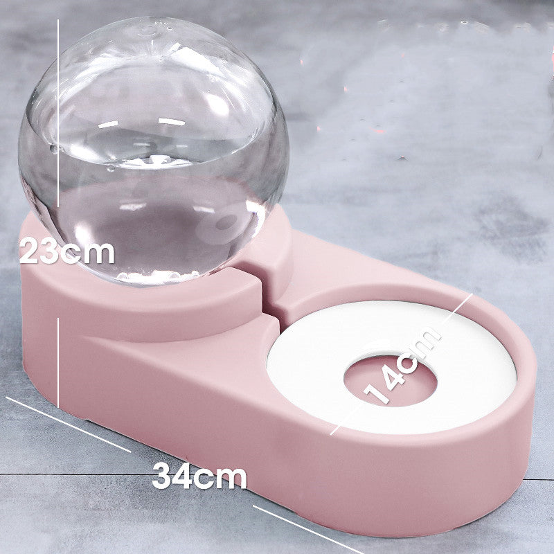 Automatic Bubble Ball Pet Food And Water Fountain Feeder