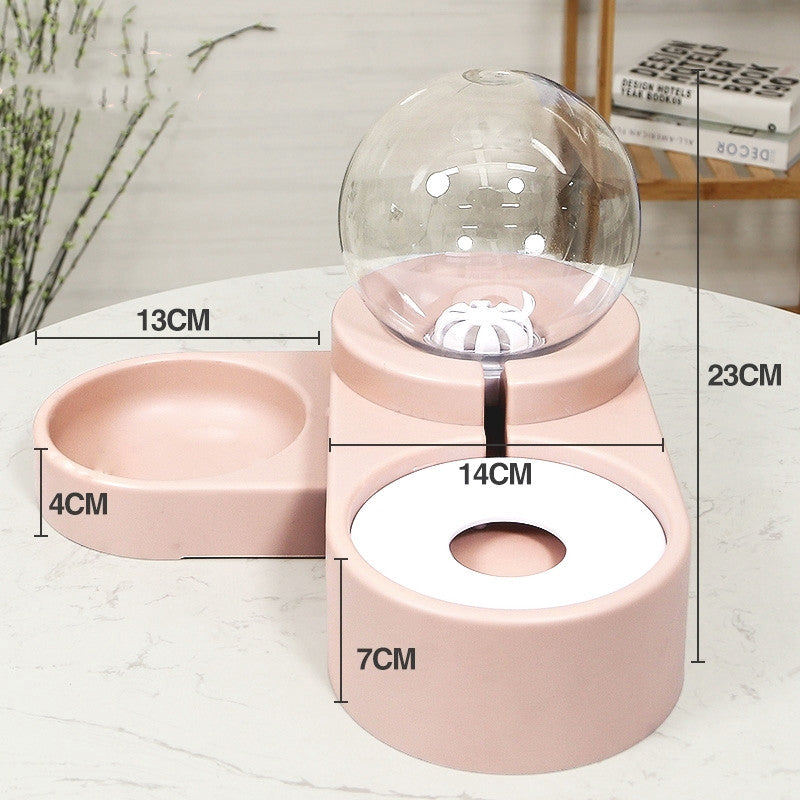 Automatic Bubble Ball Pet Food And Water Fountain Feeder
