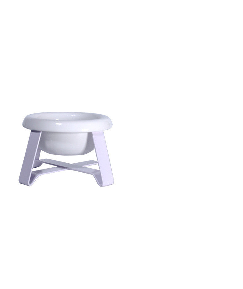Anti Slip Iron Stand Dual Pet Food And Water Bowl
