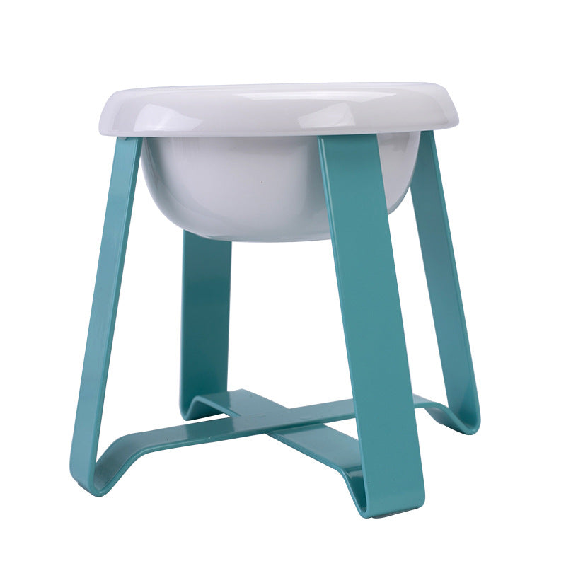 Anti Slip Iron Stand Dual Pet Food And Water Bowl