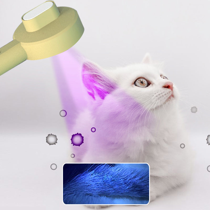 2 In 1 Pet Grooming Comb UVC Hair Detector Brush Tool