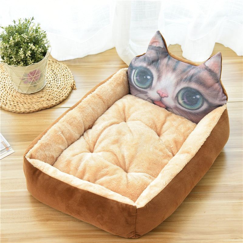 Large Cozy Soft Fleece Pet Sleeping Nest Bed