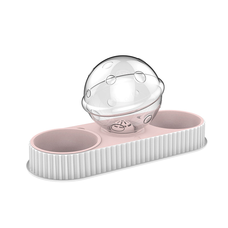 Automatic Plastic Pet Food And Water Dispenser Bowl