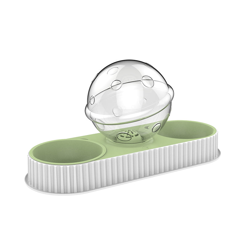 Automatic Plastic Pet Food And Water Dispenser Bowl