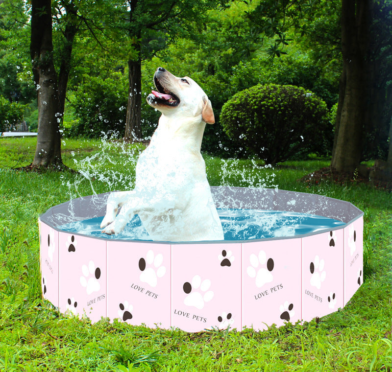 Portable Foldable Indoor Outdoor Pet Swimming Bath Tub