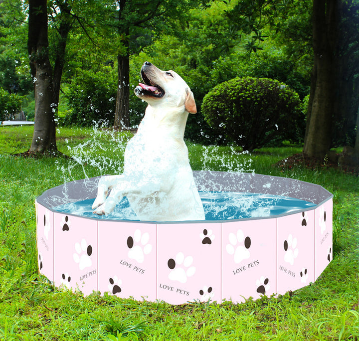 Portable Foldable Indoor Outdoor Pet Swimming Bath Tub