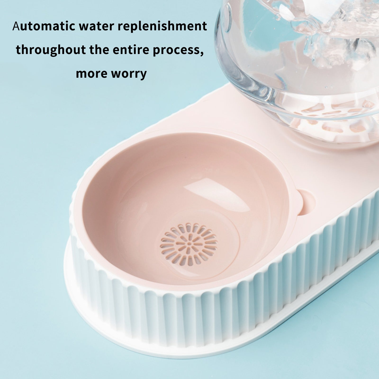 Automatic Plastic Pet Food And Water Dispenser Bowl