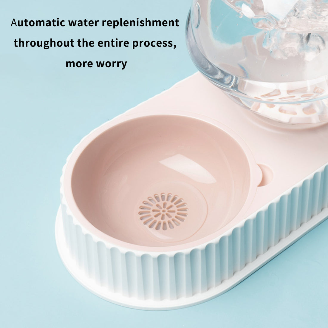 Automatic Plastic Pet Food And Water Dispenser Bowl