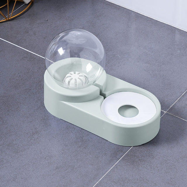 Automatic Bubble Ball Pet Food And Water Fountain Feeder