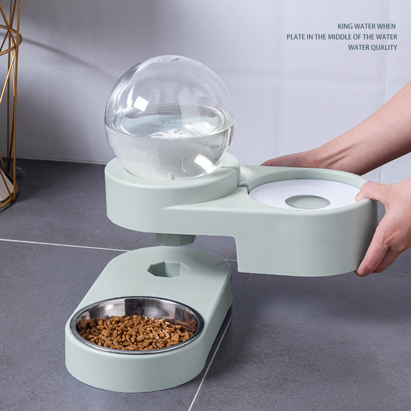 Automatic Bubble Ball Pet Food And Water Fountain Feeder