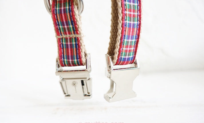 Red Plaid Pet Leash Rope