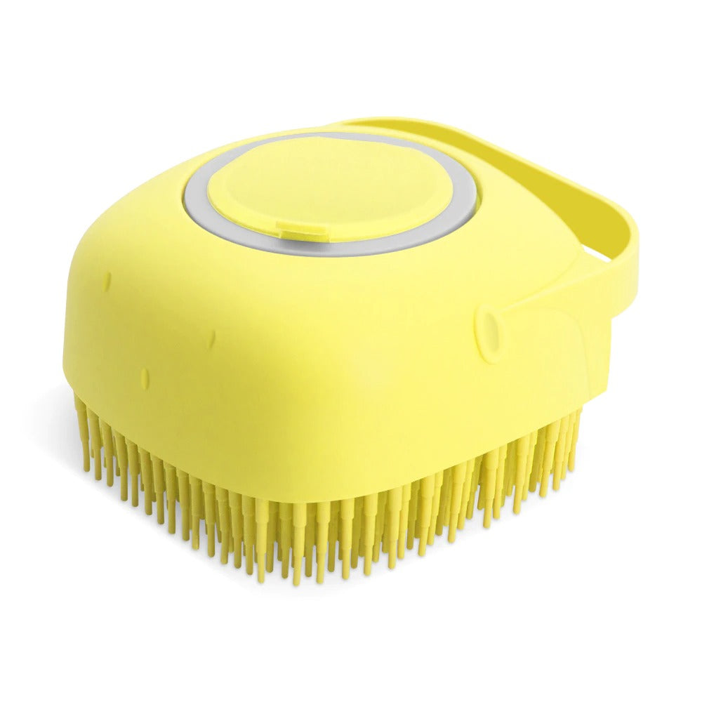 Soft Silicone Bath Massage Grooming Shower Brush Pet Scrubber