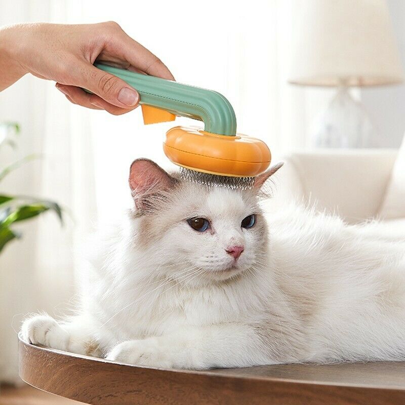 Self Cleaning Slicker Pet Grooming Brush For Hair Removal