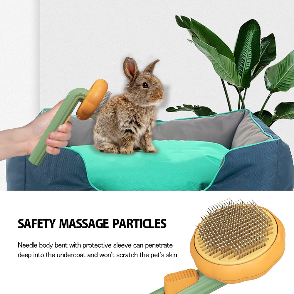 Self Cleaning Slicker Pet Grooming Brush For Hair Removal