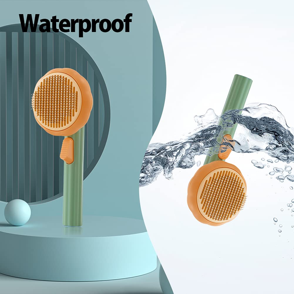 Self Cleaning Slicker Pet Grooming Brush For Hair Removal