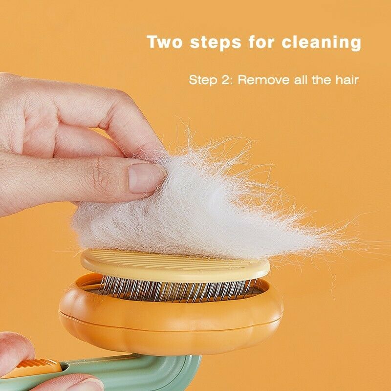 Self Cleaning Slicker Pet Grooming Brush For Hair Removal