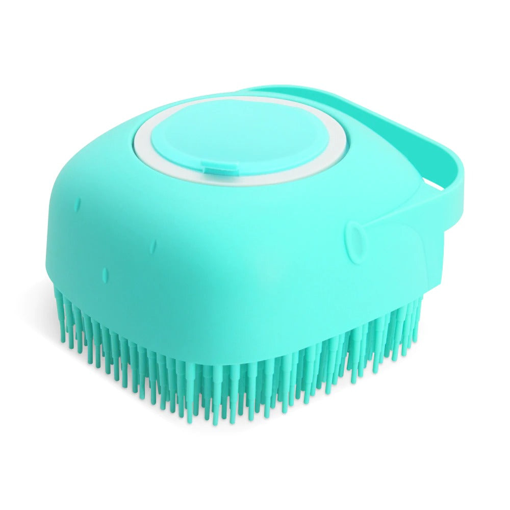 Soft Silicone Bath Massage Grooming Shower Brush Pet Scrubber