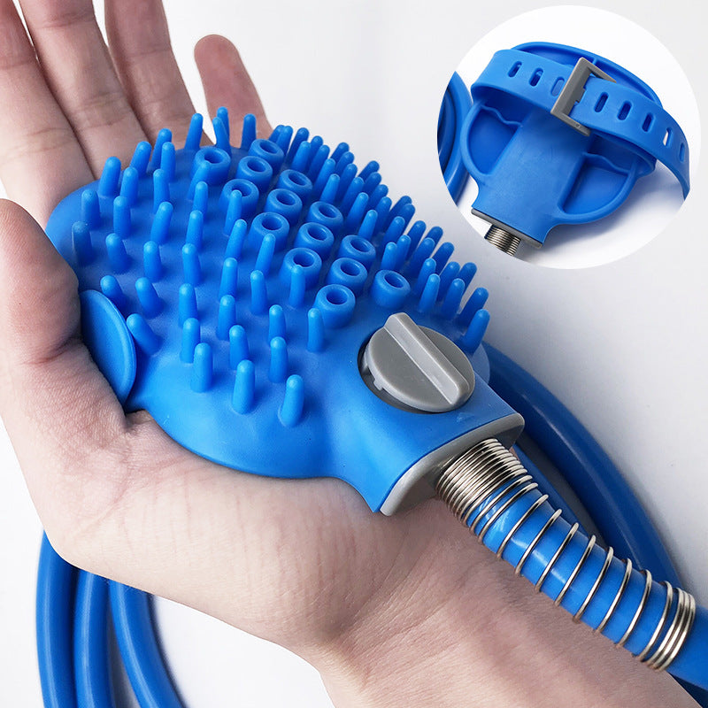 Outdoor Pet Bath Cleaning Shower Brush Tool
